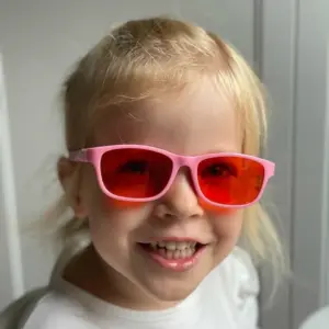 Okulary dla dziewczynki 2-6 lat Szafir NightShield klasyczne okulary blokujące światło niebieskie
