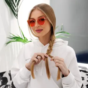 okulary blokujące światło niebieskie na noc paris gold nightshield