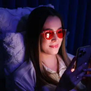 okulary blokujące światło niebieskie z transparentnymi ramkami